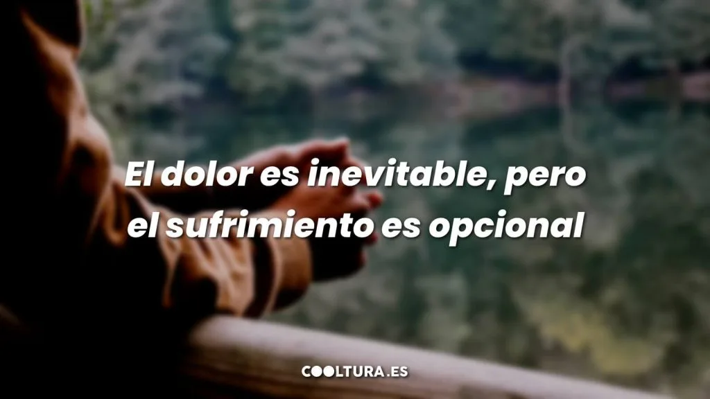 Frases para reflexionar 3 El dolor es inevitable, pero el sufrimiento es opcional