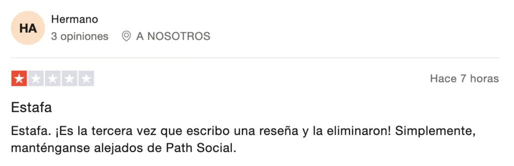 Pathsocial estafa reseña